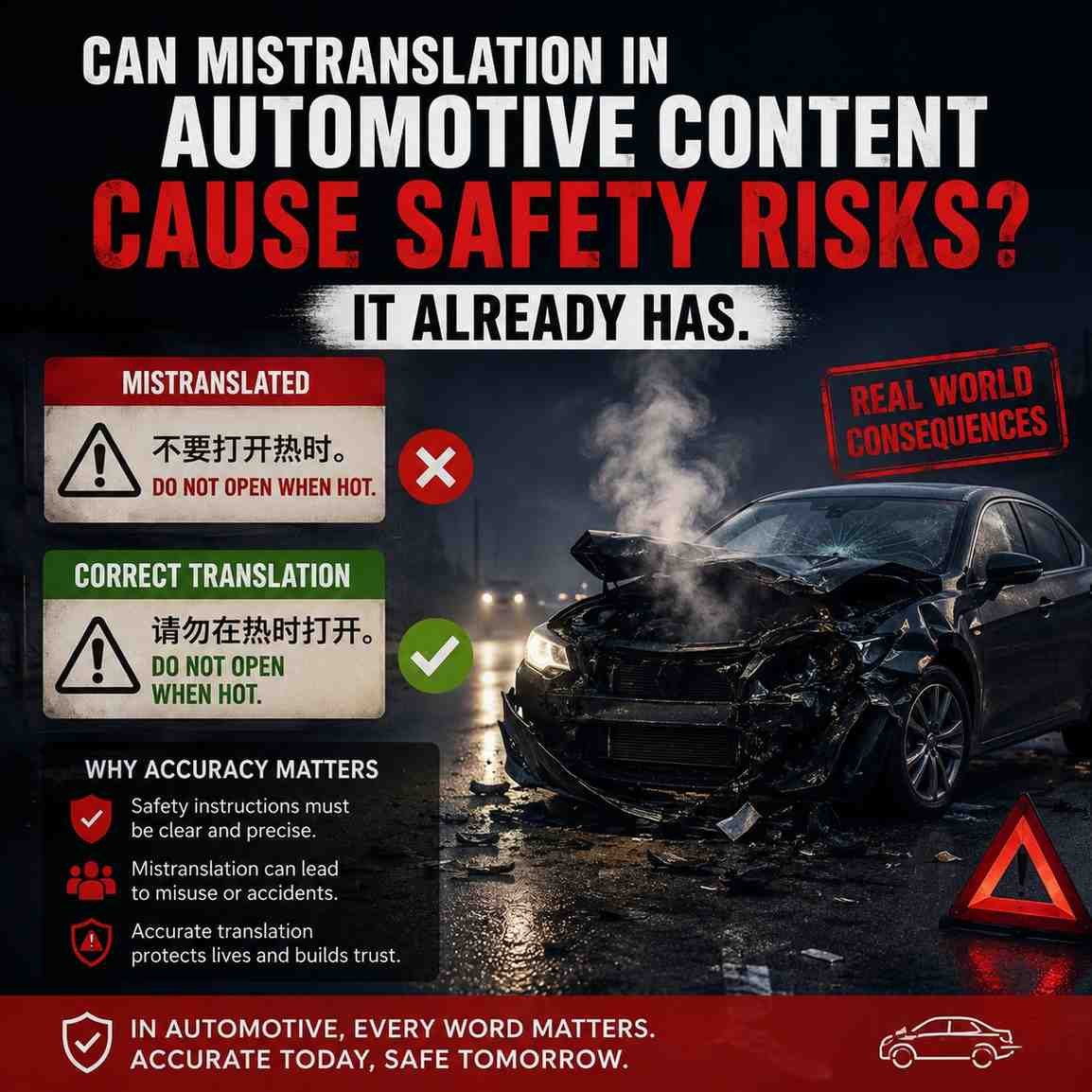 Can Mistranslation in Automotive Content Cause Safety Risks? It Already Has